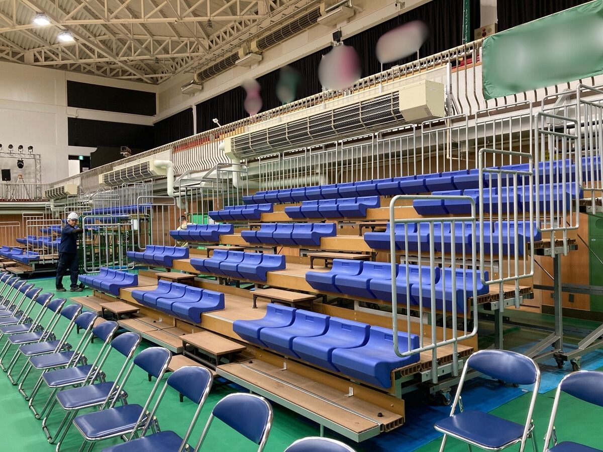 Vリーグバレーボールチーム　観覧席