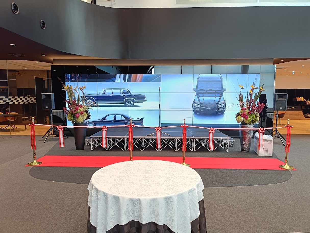 【設営事例】岐阜　輸入車ディーラーオープニングセレモニー