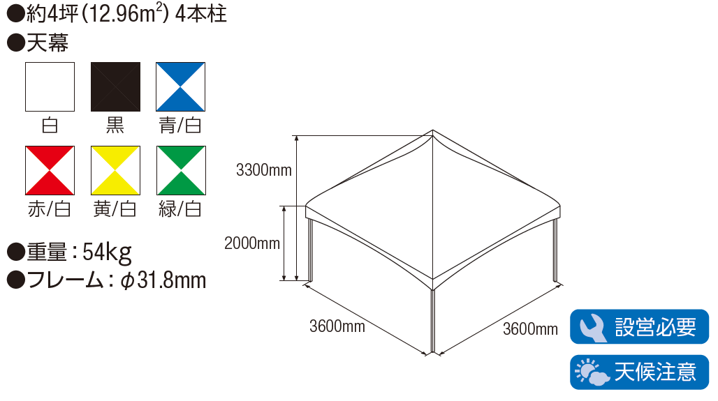 ロイヤルテント2K×2K