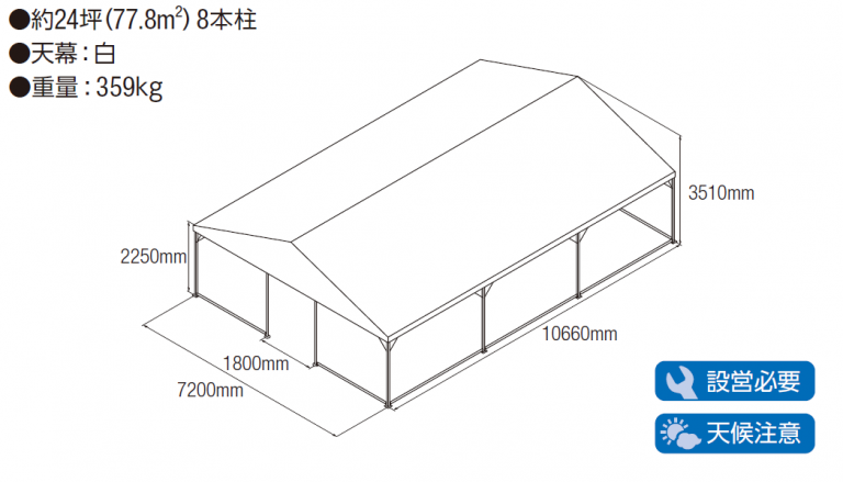 4K×6Kテント