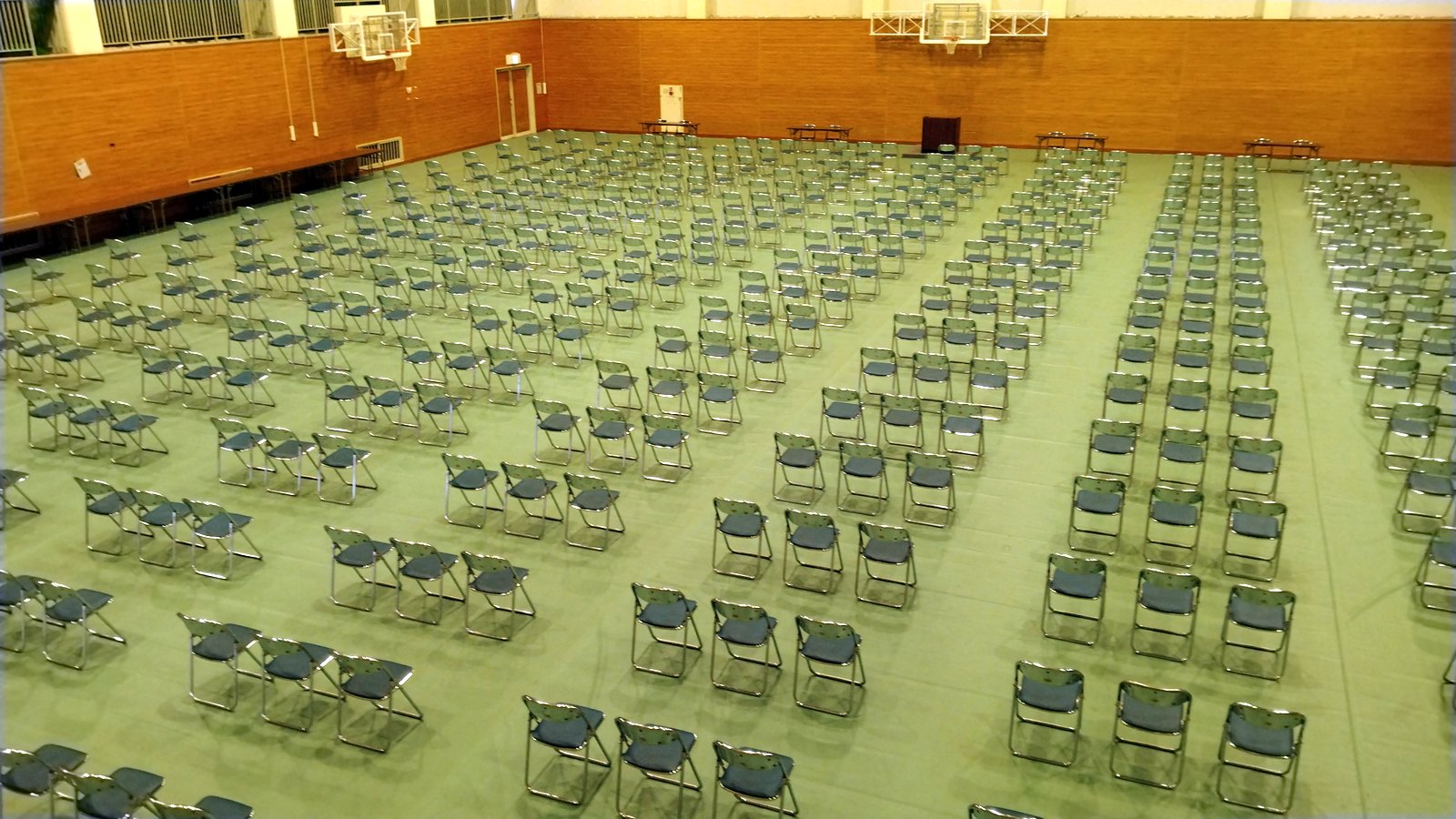 【設営事例】松江　大学入学時オリエンテーション会場設営