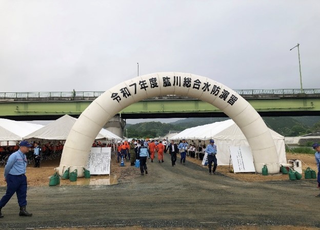 【設営事例】松山　肱川総合水防演習