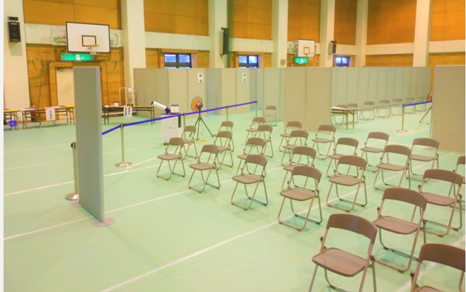 【設営事例】平塚　ワクチン接種会場
