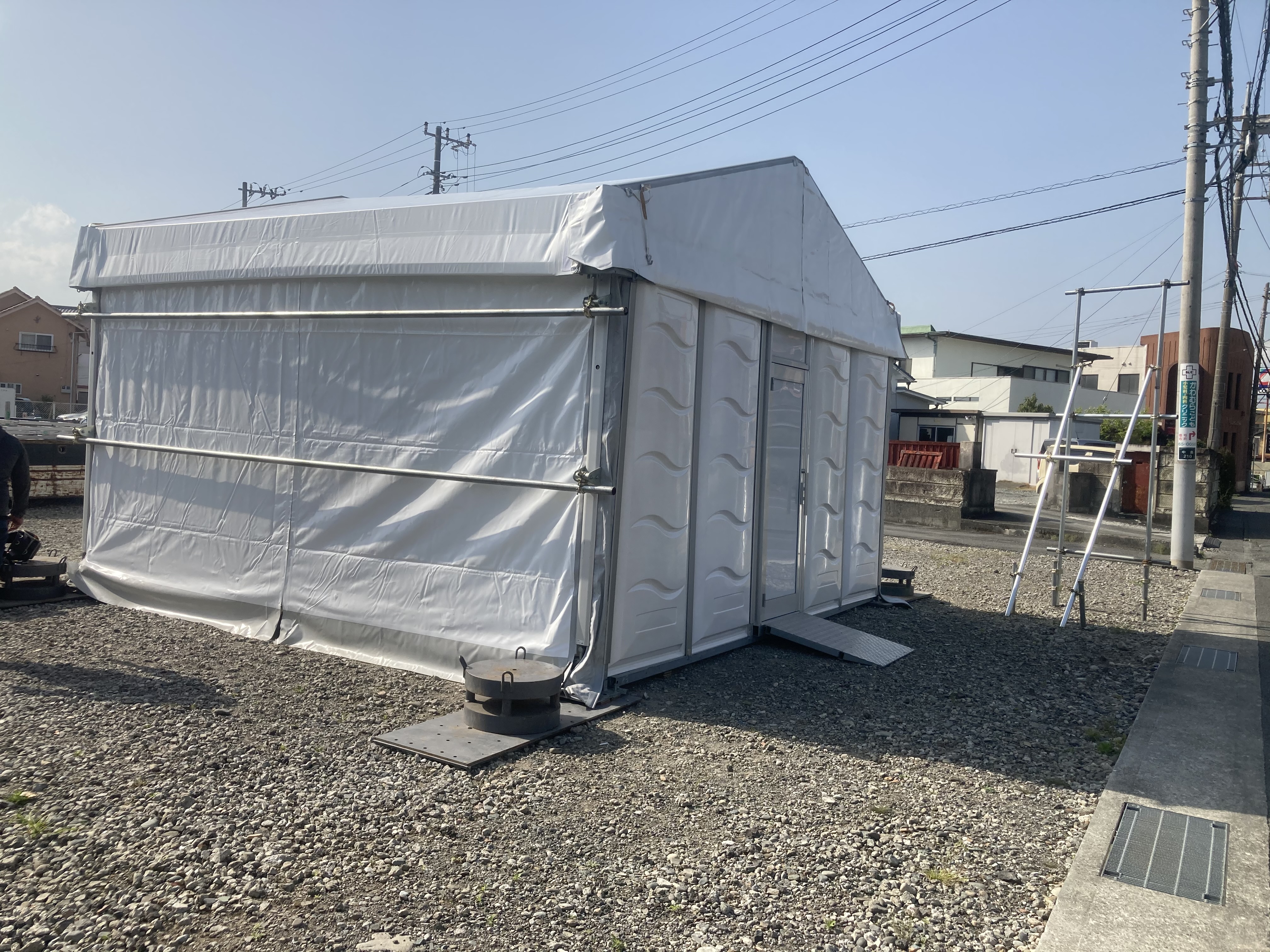 【設営事例】 富士　選挙用仮設事務所